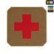 M-Tac нашивка Medic Cross Laser Cut Coyote/Red 51122533 фото 1