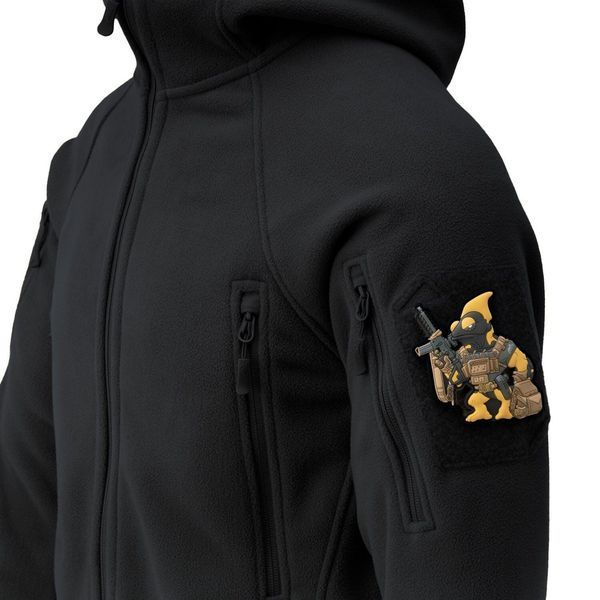 Флисовая кофта Helikon-tex Patriot Mk2 Hybrid Fleece - Black BL-PJ2-FH-01-B02 фото