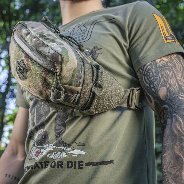 Сумка поясна M-Tac Waist Bag Elite Hex Multicam/Ranger Green Cordura 500D 10193238 фото