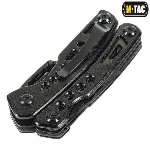 Мультитул M-Tac Type 6 Black/Olive з карабіном (7 інструментів) 60023201 фото