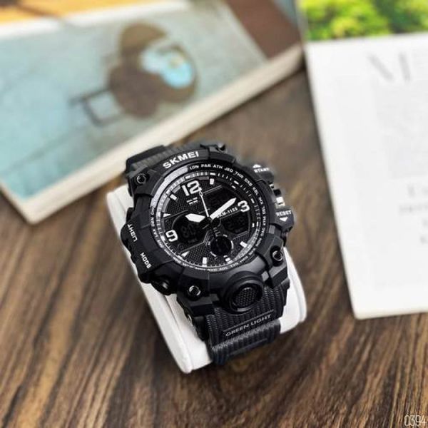 Мужские часы Skmei 1155 Black 175097 фото