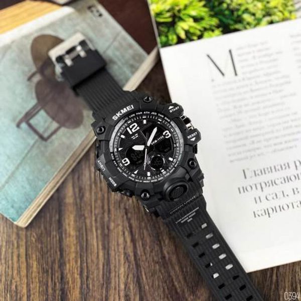 Мужские часы Skmei 1155 Black 175097 фото