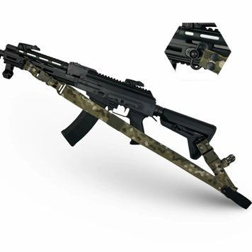Ремень оружейный одно/двухточечный StrykeR "ODIN" на QD антабках Мультикам QD2TM фото