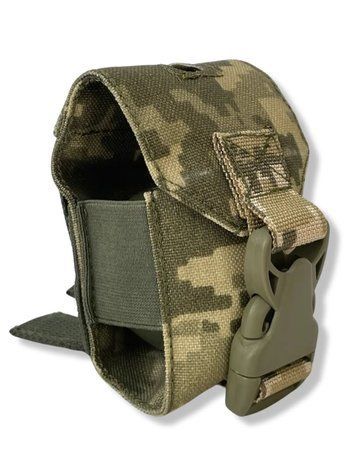 Подсумок под гранату Ф-1, РГД-5 CORDURA 1000D 11,5х7,5х5 см Пиксель SK3452 фото