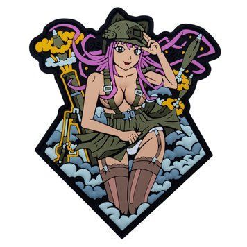 ПВХ Патч (шеврон) "Anime Girl" Рожева BE-258-1 фото