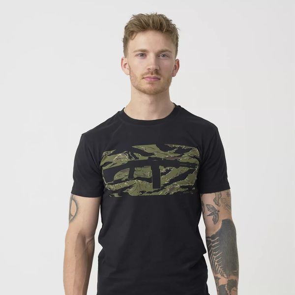 Футболка з принтом T-Shirt Helikon RPD - Black/Tiger Stripe TS-RPD-CO-B03 фото