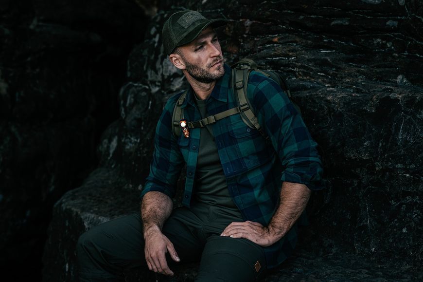 Рубашка Helikon-Tex GreyMan - Moss Green Checkered  KO-GMN-NS-PG  фото