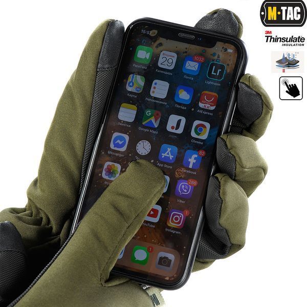 M-Tac перчатки Soft Shell Thinsulate Olive 90308001 фото