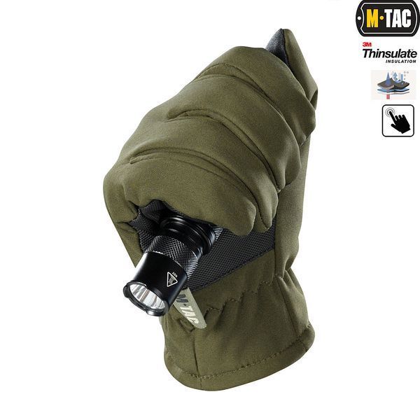 M-Tac перчатки Soft Shell Thinsulate Olive 90308001 фото