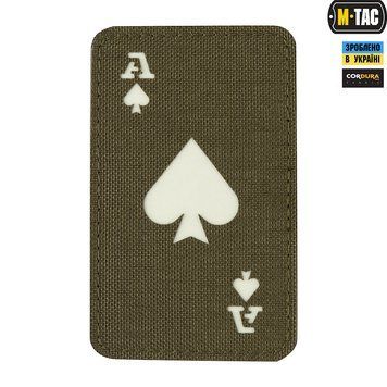 M-Tac нашивка Ace of Spades Laser Cut Ranger Green/GID 51109239 фото