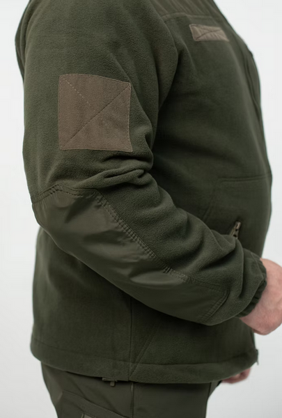 Флісова кофта R-Military з нейлоновими вставками Olive 58785655-46 фото