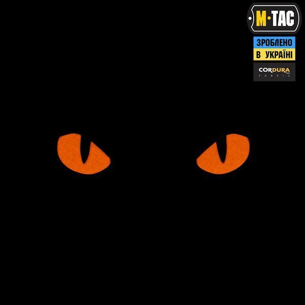 M-Tac нашивка Cat Eyes Laser Cut Black/Red/GID 51495992 фото