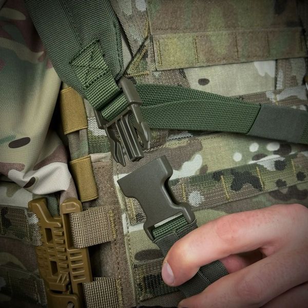 Ремінь збройовий Ragnarok триточковий з широким наплічником "KRAKEN" carbine Олива KRAKEN-carbine3 фото