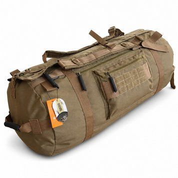 Баул тактичний 100 л OBERIG (Cordura 1000D) Coyote 768353 фото