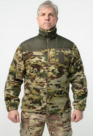 Флісова кофта R-Military з нейлоновими вставками Multicam 3215632 фото