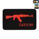 M-Tac нашивка AKM 7,62х39 Laser Cut Black/Red 51110233 фото 1