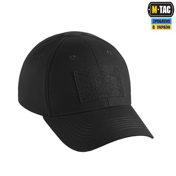 Бейсболка M-TAC тактическая Elite Flex рип-стоп Black 40523002 фото