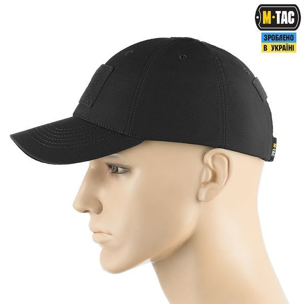 Бейсболка M-TAC тактическая Elite Flex рип-стоп Black 40523002 фото
