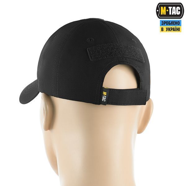 Бейсболка M-TAC тактическая Elite Flex рип-стоп Black 40523002 фото