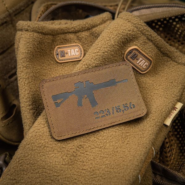 M-Tac нашивка AR-15 .223/5,56 Laser Cut Coyote/Black 51111502 фото