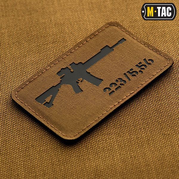 M-Tac нашивка AR-15 .223/5,56 Laser Cut Coyote/Black 51111502 фото