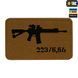 M-Tac нашивка AR-15 .223/5,56 Laser Cut Coyote/Black 51111502 фото 1