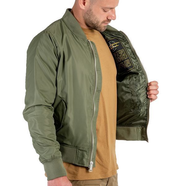 Куртка бомбер Mil-Tec MA-1 Flyers Summer - Olive 10401501-XS фото