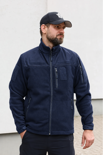 Флисовая кофта Smilo с липучками Navy Blue 32455 фото