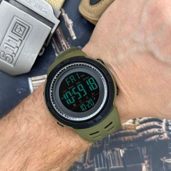 Чоловічий годинник Skmei 1251AG Military 107590 фото